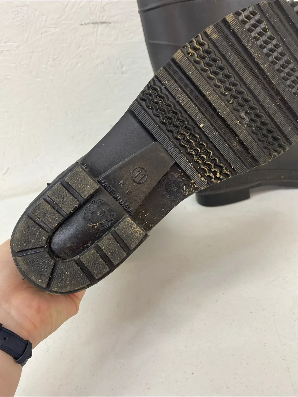 Men's Black Rubber Work Boots - Durable Waterproof Safety Boots